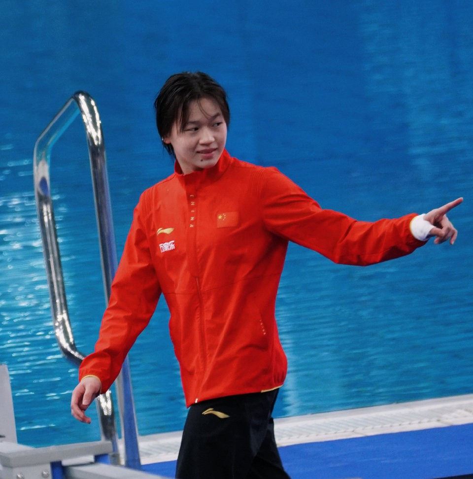 跳水比赛中国选手稳中求胜,获得好成绩 跳水比赛中国选手稳中求胜,获得好成绩