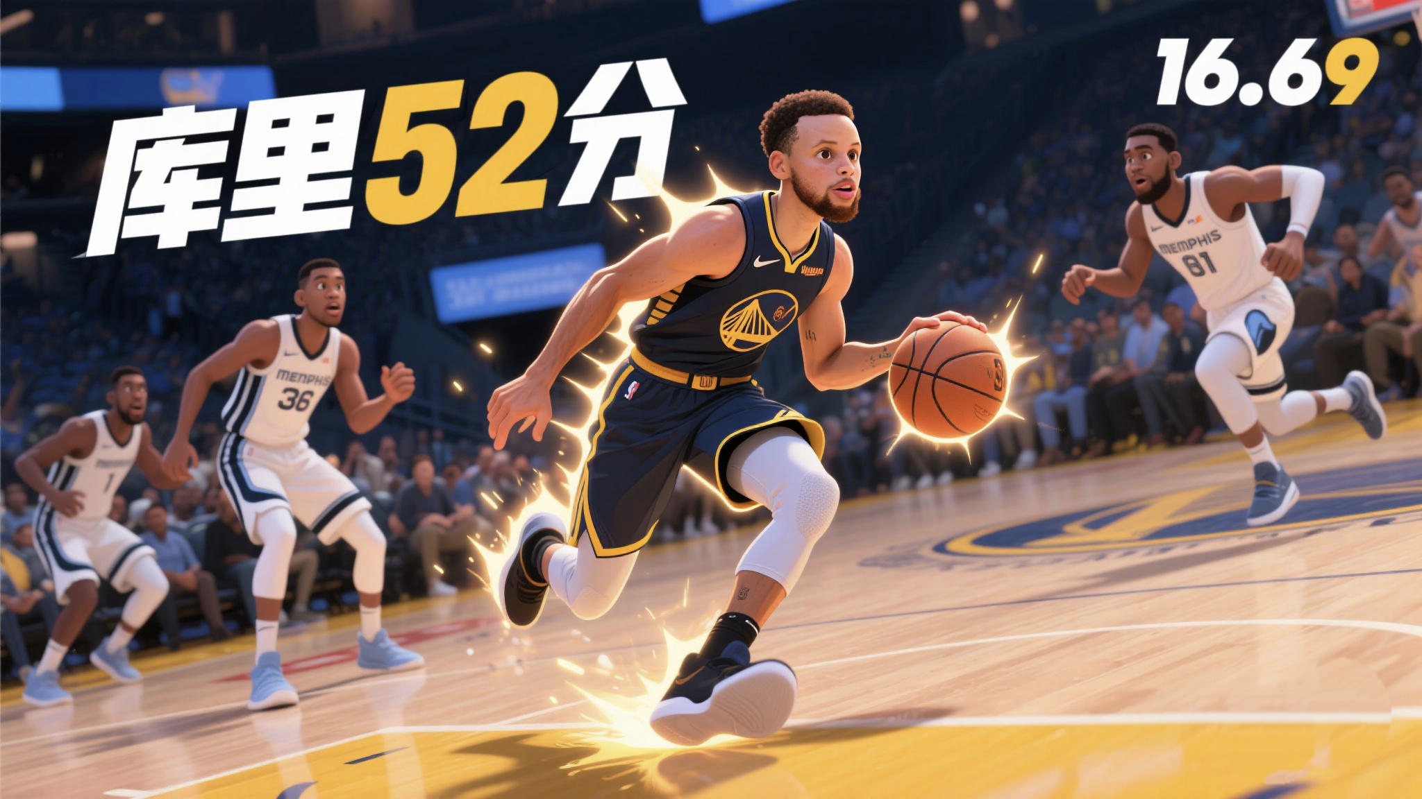 灰熊鏖战爵士，库里带队取胜